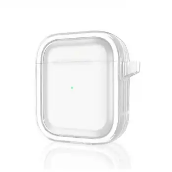 Apple Airpods 4 (4.nesil) Shiny Şeffaf Kılıf - Beyaz