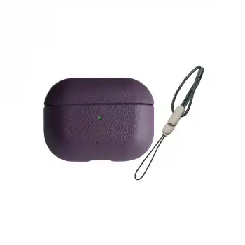 Apple Airpods Pro 2 (2.nesil) 405 Deri Kılıf - Mor
