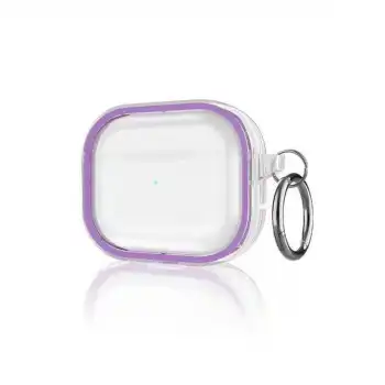 Apple Airpods Pro 2 (2.nesil) Shiny Şeffaf Kılıf - Mor