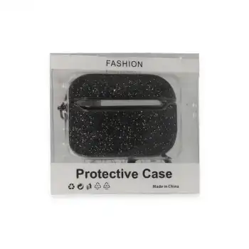 Apple Airpods Pro 2 (2.nesil) Spell Simli Kılıf - Siyah