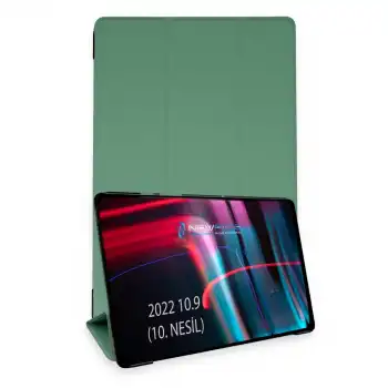 Apple İpad 2022 10.9 (10.nesil) Kılıf Tablet Smart Kılıf - Koyu Yeşil