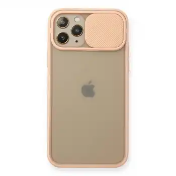 Apple İphone 11 Pro Kılıf Palm Buzlu Kamera Sürgülü Silikon - Pembe