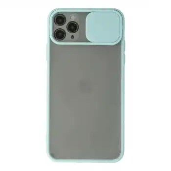 Apple İphone 11 Pro Kılıf Palm Buzlu Kamera Sürgülü Silikon - Turkuaz