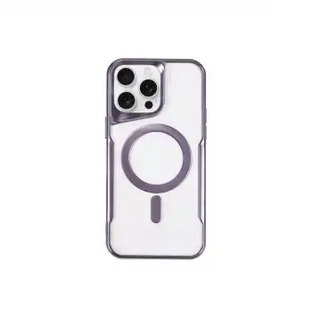Apple İphone 11 Pro Max Kılıf Boyi Magsafe Silikon Kapak - Derin Mor