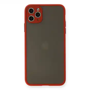 Apple İphone 11 Pro Max Kılıf Montreal Silikon Kapak - Kırmızı