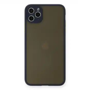 Apple İphone 11 Pro Max Kılıf Montreal Silikon Kapak - Lacivert