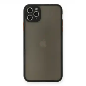 Apple İphone 11 Pro Max Kılıf Montreal Silikon Kapak - Siyah