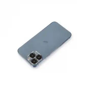 Apple İphone 11 Pro Max Metal Kamera Lens Koruma Cam - Siyah