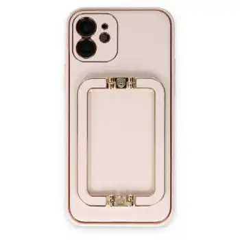 Apple İphone 12 Kılıf Coco Elit Kapak - Pudra