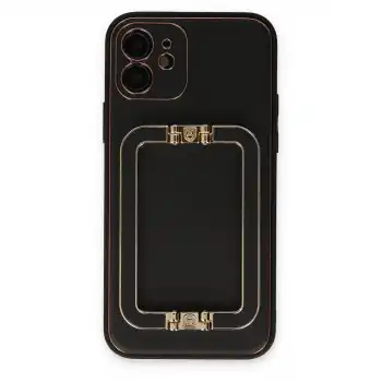 Apple İphone 12 Kılıf Coco Elit Kapak - Siyah