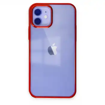 Apple İphone 12 Kılıf Element Silikon - Kırmızı