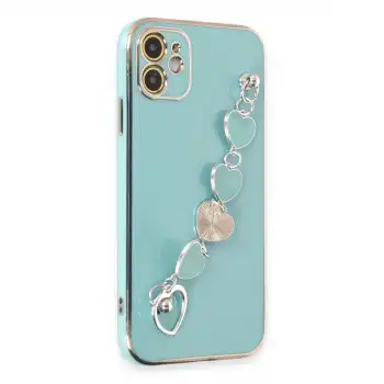 Apple İphone 12 Kılıf Esila Silikon - Su Yeşili