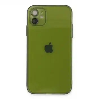 Apple İphone 12 Kılıf Fly Lens Silikon - Yeşil
