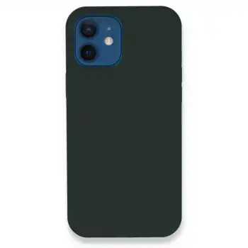 Apple İphone 12 Kılıf Lansman Legant Silikon - Koyu Yeşil