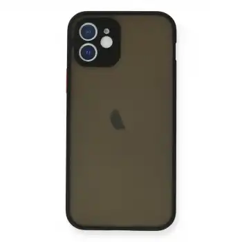 Apple İphone 12 Mini Kılıf Montreal Silikon Kapak - Siyah