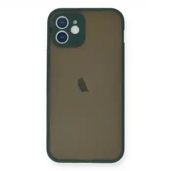 Apple İphone 12 Mini Kılıf Montreal Silikon Kapak - Yeşil