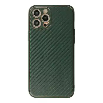 Apple İphone 12 Pro Kılıf Coco Karbon Silikon - Yeşil