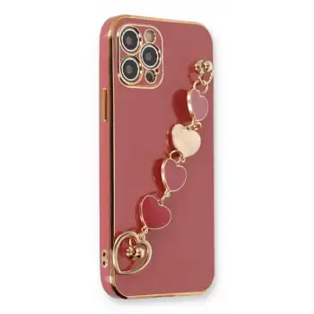 Apple İphone 12 Pro Kılıf Esila Silikon - Kırmızı