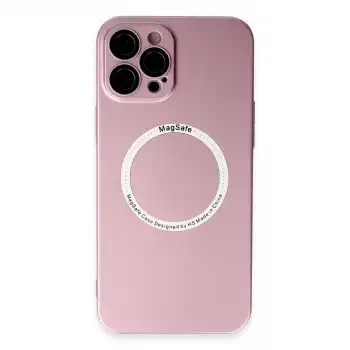 Apple İphone 12 Pro Kılıf Jack Magneticsafe Lens Silikon - Rose Gold