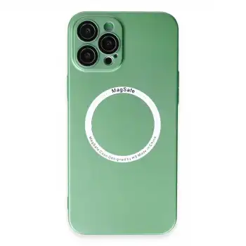 Apple İphone 12 Pro Kılıf Jack Magneticsafe Lens Silikon - Yeşil