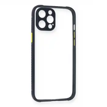 Apple İphone 12 Pro Kılıf Miami Şeffaf Silikon - Lacivert