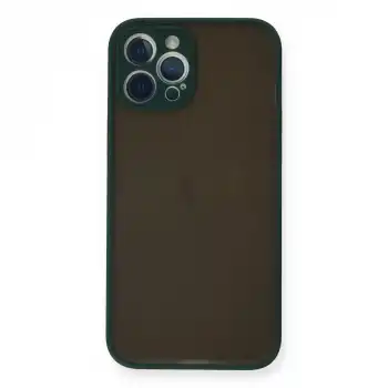 Apple İphone 12 Pro Kılıf Montreal Silikon Kapak - Yeşil