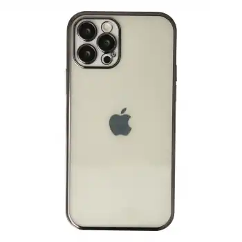 Apple İphone 12 Pro Kılıf Razer Lensli Silikon - Siyah