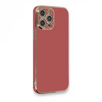 Apple İphone 12 Pro Kılıf Volet Silikon - Kırmızı