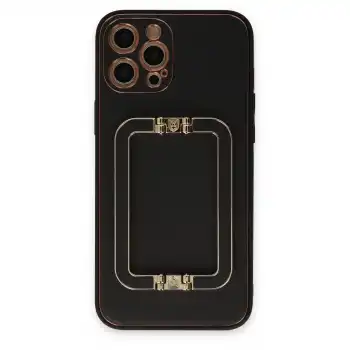 Apple İphone 12 Pro Max Kılıf Coco Elit Kapak - Siyah