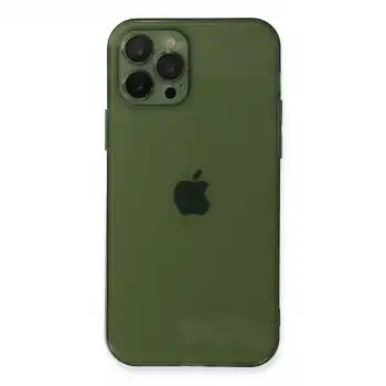 Apple İphone 12 Pro Max Kılıf Fly Lens Silikon - Yeşil
