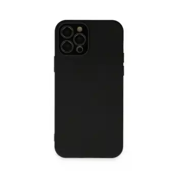 Apple İphone 12 Pro Max Kılıf Lansman Glass Kapak - Siyah