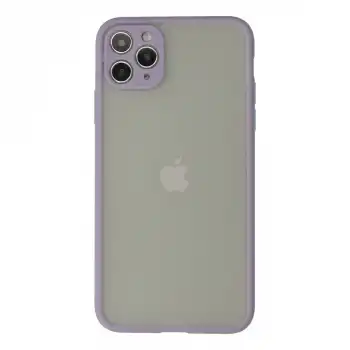 Apple İphone 12 Pro Max Kılıf Montreal Silikon Kapak - Mor