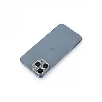 Apple İphone 12 Pro Metal Kamera Lens Koruma Cam - Gümüş