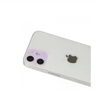 Apple İphone 12 Rainbow Kamera Lens Koruma Cam - Mor