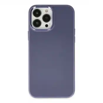Apple İphone 13 Pro Kılıf Asya Deri Silikon - Mor