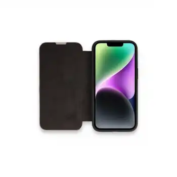 Apple İphone 13 Pro Kılıf Dolpin Kapaklı - Siyah