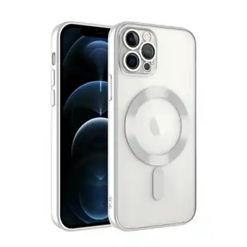 Apple İphone 13 Pro Kılıf Kross Magneticsafe Kapak - Gümüş