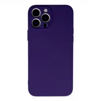 Apple İphone 13 Pro Kılıf Nano İçi Kadife Silikon - Mor