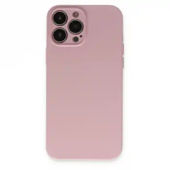 Apple İphone 13 Pro Kılıf Nano İçi Kadife Silikon - Pembe