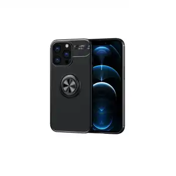Apple İphone 13 Pro Kılıf Range Yüzüklü Silikon - Siyah