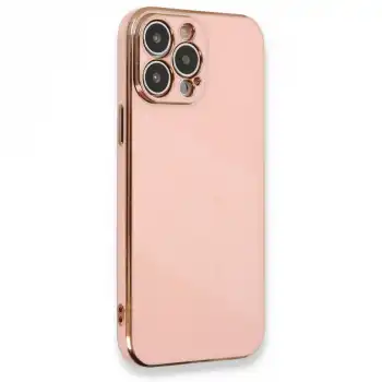 Apple İphone 13 Pro Kılıf Volet Silikon - Pembe
