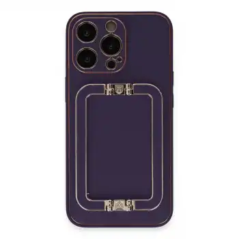 Apple İphone 13 Pro Max Kılıf Coco Elit Kapak - Derin Mor