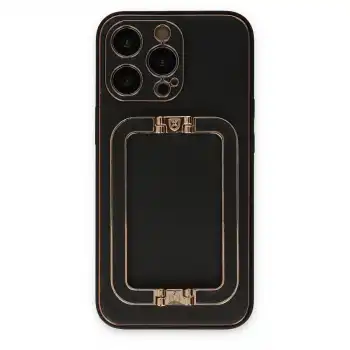 Apple İphone 13 Pro Max Kılıf Coco Elit Kapak - Siyah