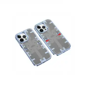 Apple İphone 13 Pro Max Kılıf Mekanik Bumper Kapak - Mavi