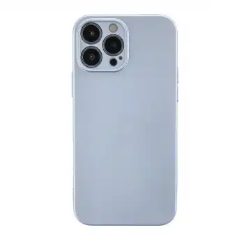 Apple İphone 13 Pro Max Kılıf Nano İçi Kadife Silikon - Sky Blue