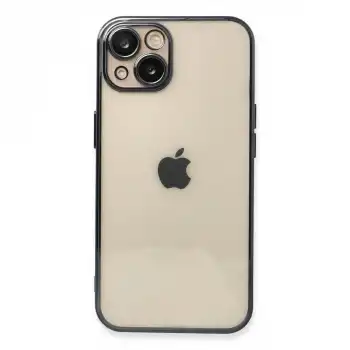 Apple İphone 14 Kılıf Razer Lensli Silikon - Siyah