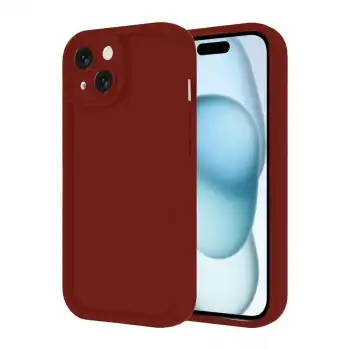 Apple İphone 14 Kılıf Viera Silikon - Bordo