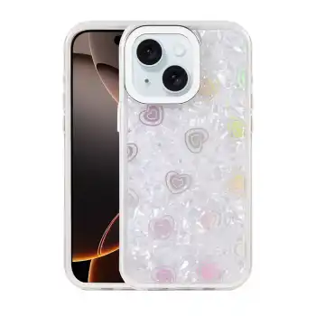 Apple İphone 14 Lumi Desenli Kapak - Beyaz