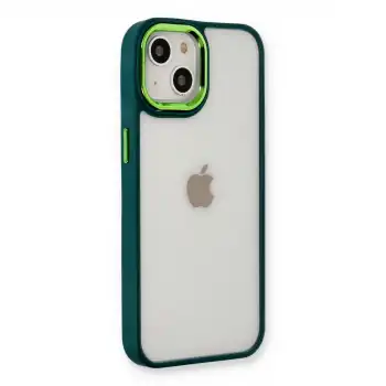 Apple İphone 14 Plus Kılıf Dora Kapak - Haki Yeşil