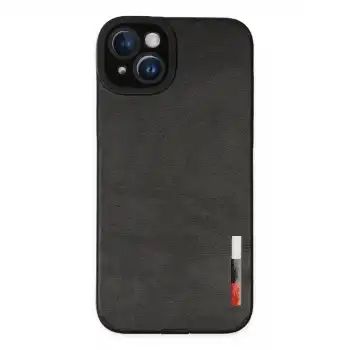 Apple İphone 14 Plus Kılıf Loop Deri Silikon - Siyah